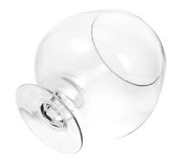 FOMIYES Glass Betta Fish Tank Vase 19x19cm Multi-function Tabletop Aquarium Tank for Goldfish Hydroponic Plant Holder Desktop Ecological Fish Bowl