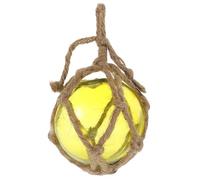 FOMIYES Glass Fishing Float Glass Fishing Buoy Ball Decor Nautical Coastal Float Ball Christmas Weddings Beach Ornaments, Navy, 9*9cm, (513E1497CW)