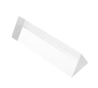 FOMIYES Glass Triangular Prism: 10cm Triangular Prism for Physics, Light Refraction & Wavelength Experiments, Photography - Physics Demonstration Tools Equipment