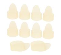 FOMIYES Glow-in-the-dark Thumb Finger Picks for Guitar and Banjo, 2 Sets Guitar Finger Covers Protective Sleeves for Ukulele and Mandolin Beginners