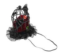 FOMIYES Gothic Headdress Birdcage Design for Halloween Costume Party Mini Top Hat Rose and Bat Details Halloween Photo Props for Women Fancy Dress Accessories