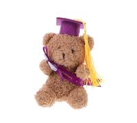 FOMIYES Graduation Plush Bear with Cap and Diploma Soft Versatile Stuffed Animal Doll for High School Graduation Parties Kindergarten Celebrations as Thoughtful Symbol of Success and