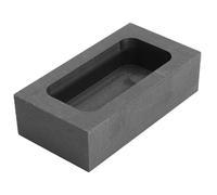 FOMIYES Graphite Ingot Mold for Metal Casting 60x30x15mm External, 50x20x10mm Internal, 190g Weight - Gold Silver Copper Casting Mold Tool for Jewelry Making and Refining
