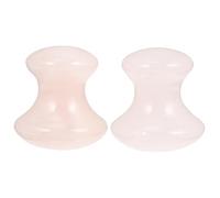 FOMIYES Gua Sha Board and Facial Massaging Stick 2pcs Set, Crystal Jade Powder Scraping Plate for Meridian Face Massage and Muscle Relaxation, Suitable for Home and Spa Use