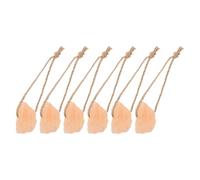 FOMIYES Guinea Pig Salt Lick Pellets 6Pcs Orange on Rope for Pet Rabbits Immune Support and Chewing Accessories