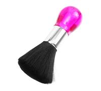 FOMIYES Hair Cutting Neck Duster Brush Styling Cleaning Brush Pink Plastic with Crystal Handle Easy to Sweep Broken Hair Easy to Clean for Barbershop