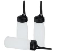 FOMIYES Hair Dye Bottles 3-pack Empty Squeeze Dropper Bottle with Measuring Scale Ideal for Salon, Oil, Hair Coloring, Scalp Treatment, Taming & Styling
