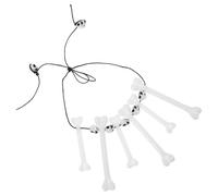 FOMIYES Halloween Bone Necklace Lightweight Plastic Pendant Chain Choker Unique Creative Design for Public Relations Plan and Birthday Costume Accessories