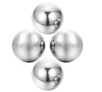 FOMIYES Hand Exercise Ball Hand Massage Ball Stainless Steel for Arm Muscle Therapy and Stress Relief on The Go Office Use 2 Pairs