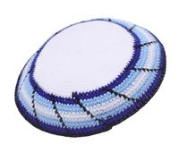 FOMIYES Hand-Knitted Yemenite Kippah Hat Breathable Jewish Skullcap for Adults Traditional Prayer and Cultural Celebrations Compact Yarmulke for Daily Wear Multi