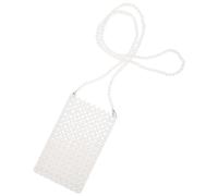 FOMIYES Hand Woven Beading Mini Shoulder Bag for Women Handmade Woven Beads Pouch with Stylish Beading Design Compact Lipstick Purse for Small Essentials Durable and Practical Crossbody