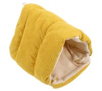 FOMIYES Hanging Bird Nest House for Cockatiel Budgie Winter Warm Cotton | Cave Shape, Yellow Finish, for Bird Cages and Home Use, , Easy to Clean