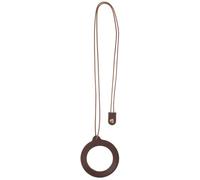 FOMIYES Hanging Neck Magnifier PU Leather Case 10x Magnification Portable Reading and Craft Magnifying Tool for Embroidery and Computer Screen Use Brown