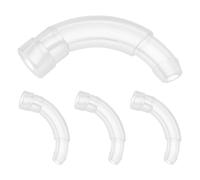 FOMIYES Hearing Aid Earmold Connector 4Pcs, Sound Tube Coupling Parts for-The-Ear Devices, Suitable for DIY Repair and Regular Maintenance