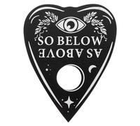 FOMIYES Heart Shape Wooden Divination Board Pendulum Answer Board Wiccan Altar Supply Practical Tarot Divination Tool for Party and Fortune Telling Games