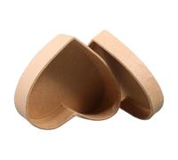 FOMIYES Heart-shaped Treat Boxes Kraft Paper Storage Boxes Unique Design Charming Elegant Versatile Use for Mother's Day Special Events