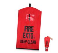 FOMIYES Heavy Duty Frost-proof Protective Sleeve Fire Extinguisher Cover with Waterproof Fabric and Window Simple Mounting Extinguisher Accessory for Outdoor Settings and Schools