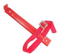 FOMIYES Heavy Duty Iron Fire Extinguisher Mount Wall Hook Bracket Holder with Easy Installation for Shops and Homes Suitable for 2kg 3kg and 4kg Fire Extinguishers in Red