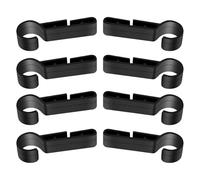 FOMIYES Helmet Light Clips Lightweight Plastic for Hard Hat Headlamp 8pcs Hardhat Light Clips, Easy to Install, for Construction Site at Night