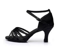 FOMIYES High Heel Sandals for Women Simple Durable Soft Soled Latin Dance Shoes Black Heel Fashionable Summer Sandals for Comfortable Style