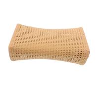 FOMIYES Hollow PE Woven Cooling Pillow for Sauna and Steam Rooms Breathable Summer Headrest Cushion with Neck Imitation Rattan Design for Spa Relaxation and High Temperature Use