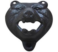 FOMIYES Iron Bear Wall Mounted Bottle Opener Wall Mounted Design for Beer Enthusiasts at Home Bar and Party
