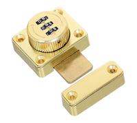 FOMIYES Keyless Mechanical Code Lock for Cabinet Doors and Drawers Punch-Free Double Door Combination Latch Lock for Wardrobe and Household Security