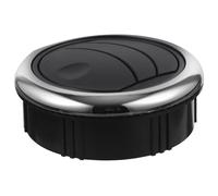 FOMIYES Knob Type Bus Air Conditioning Outlet round Abs Vent Black for Rv Repair Home DIY Replacement Parts Facilitating Air Venting