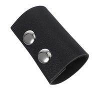 FOMIYES Leather Hair Ties Metal Snap Button Pu Ponytail Holder Simple Hair Bands for Girls for Everyday Use for Women