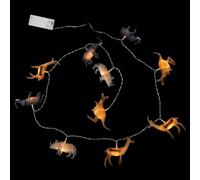 FOMIYES LED Animal String Lights Indoor Fairy Lamp Warm White 10-led Decorative String Light for Bedroom with Battery Box Nordic Style Decor Random Style