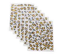 FOMIYES Leopard Print Transfer Decals 6 Sheets Fake Temporary Stickers for Chest, Arms, Legs and Neck Decoration