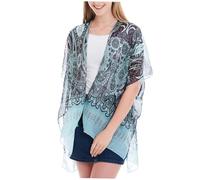 FOMIYES Light Green Chiffon Shawl Lightweight Breathable Simple Attractive Wrap for Women Ladies Fashion Variety Accessory for Shopping and Daily Wear