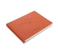 FOMIYES Lightweight Brown Fake Leather Account Book with Paper Pages Simple Stylish Design Versatile Form Handbook Portable Plan Journal for Bookkeeping and Recordkeeping