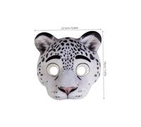 FOMIYES Lightweight Eva Snow Leopard Animal Mask with Elastic Strap for Masquerade Parties and Halloween Comfortable Breathable Cosplay Accessory with Secure Fit for Adults