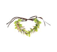 FOMIYES Lightweight Green Fairy Flower Crown Headpiece for Men and Women Comfortable Cosplay Headband for Mythical Photoshoots and Costume Parties Gender Neutral Floral Wreath Headdress