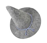 FOMIYES Lightweight Scarecrow Witch Hat for Halloween Party Cosplay Comfortable Felt Wizard Headwear Versatile Costume Accessory for Adults Eye-catching Light Grey Design