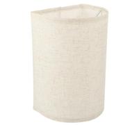 FOMIYES Linen Cloth Lampshade for Table and Floor Lamps, Removable Half-Round Light Cover, Fine Linen Fabric Lamp Shade for Home Lighting