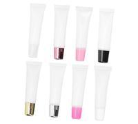 FOMIYES Lip Gloss Sub Tube Mini Lipstick Bottle 8pcs 15ml Candy Color Squeeze Tubes Refillable Diy Lip Gloss Containers for Travel Makeup