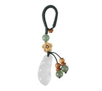 FOMIYES Lucky Chalcedony Stone Keychain Pendant Traditional Chinese Style Backpack Charm for Car Keys Handbags and Stylish Ornament with Fine Craftsmanship
