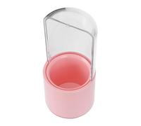 FOMIYES Makeup Brush Canister Storage Bucket Dustproof Sealed Cosmetic Brush Holder with Lid Waterproof Pink Toiletries Organizer for Vanity Bathroom