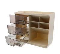 FOMIYES Makeup Storage Rack Beauty Organiser for Desk Vanity Capacity Cosmetics Organizer Mirror for Skincare Lipstick and Perfume Storage in Bathroom Office