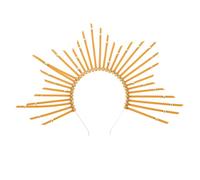 FOMIYES Mary Crown Headband Lightweight Elegant Goddess Tiara Hair Hoop for Women Party Engagement Beauty Pageant Accessories