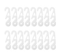 FOMIYES Mask Hook Mask Extend Belt White 200PCS PP S Shape with 3 Slots Design Waterproof for Adults Anti-Slip Ear Anti-Earache Ear Hook