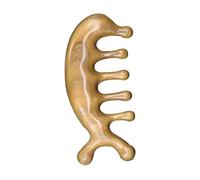 FOMIYES Massage Comb Wooden Scalp Massaging Comb Green Sandalwood Material for Indian Head Massage and Relaxing Body Care for Daily Use Random Color
