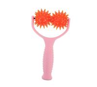 FOMIYES Massage Roller Stick Manual Muscle Massager with Trigger Points Pink Handheld Roller for Deep Tissue Relief and Relaxation for Home Use