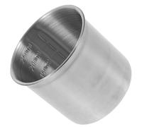 FOMIYES Measuring Cup Stainless Steel with Graduations Multipurpose Kitchen Tool for Cooking Baking and Food Storage in Household Use