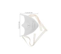 FOMIYES Mechanical Steampunk Half Face Mask for Men and Women, Matte White Lower Face Cover for Masquerade, Halloween, Cosplay and Party Role-Playing Accessories