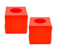 FOMIYES Meeting Raffle Box 2Pcs Cubic Donation Case with Lid for Fundraising and Social Events