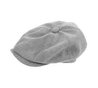 FOMIYES Men Wide Brim Flat Cap Breathable Vintage Newsboy Beret Hat for Outdoor Exploration Artistic Travel Lightweight Comfortable Fit for Large Heads Unisex Fashion Accessory Dark Grey