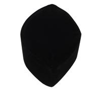 FOMIYES Men's Islamic Hat Prayer Cap Soft Velvet Southeast Asian Mosque Cap Boat Design Prayer Beanie Stylish Islamic Worship Hat Black